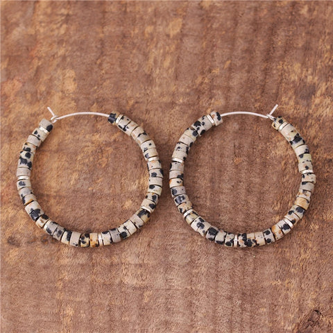 Dalmatian Hoop Earrings