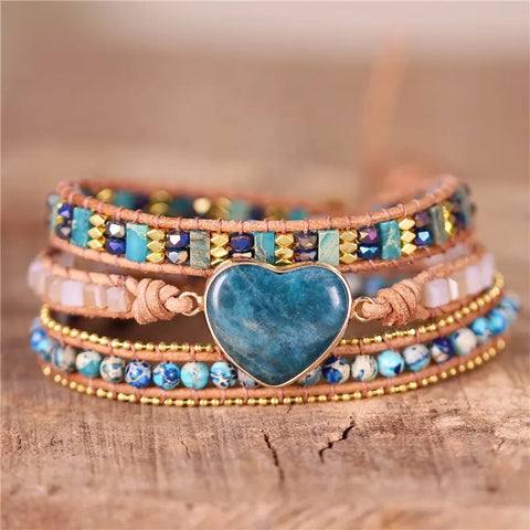Heart Wrap Bracelet