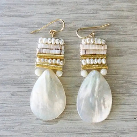 Shell Beaded Earring