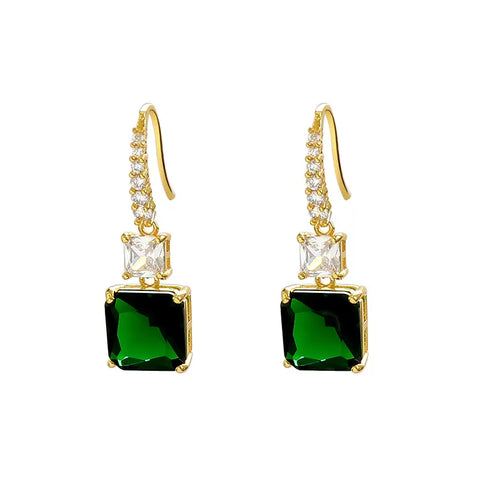 Green Stone Earrings