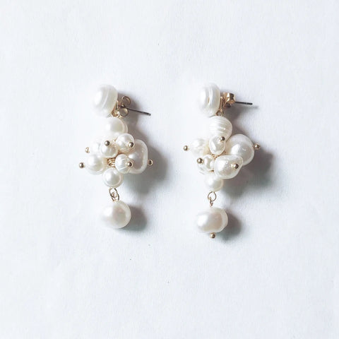 Natural Pearl Drop Earrings