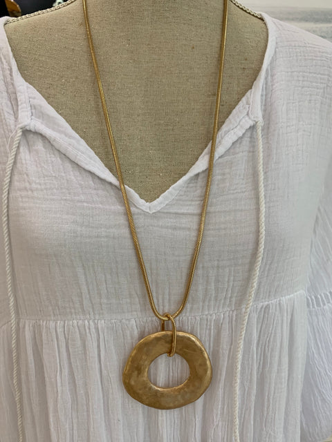 Rose Gold Pendant Necklace