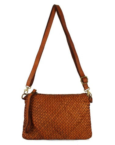 Vintage Italian Leather Crossbody Bag