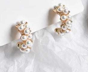 Simulated Pearl Earrings