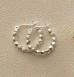 Silver Bead Earrings