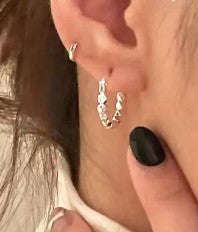 Silver Bead Earrings