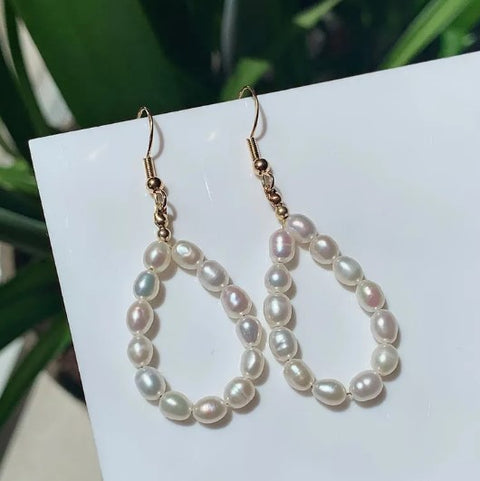 Pearl Teardrop Earrings