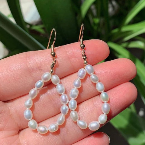 Pearl Teardrop Earrings