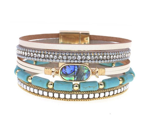 Turquoise Magnetic Clasp Bracelet