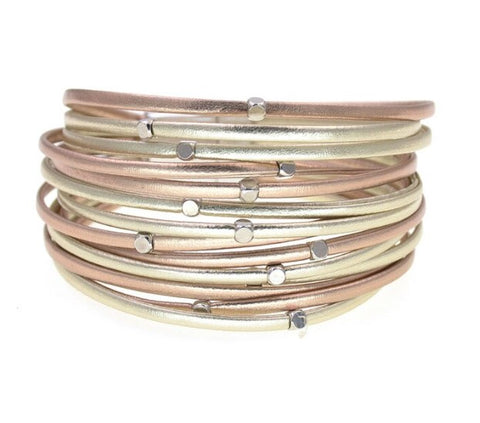 Gold Magnetic Clasp Bracelet