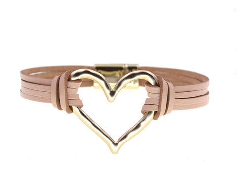 Heart Magnetic Clasp Bracelet