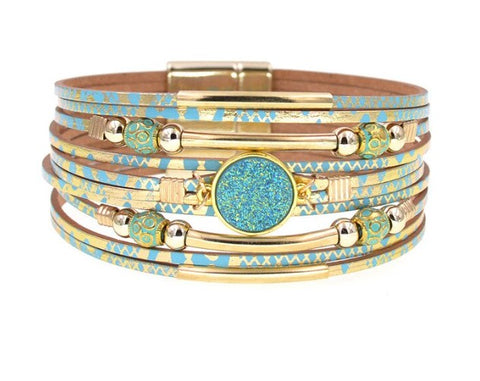 Green Magnetic Clasp Bracelet