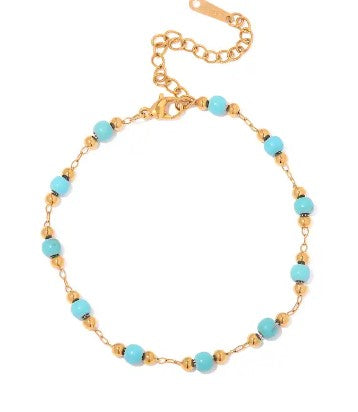 Turquoise Bead Bracelet