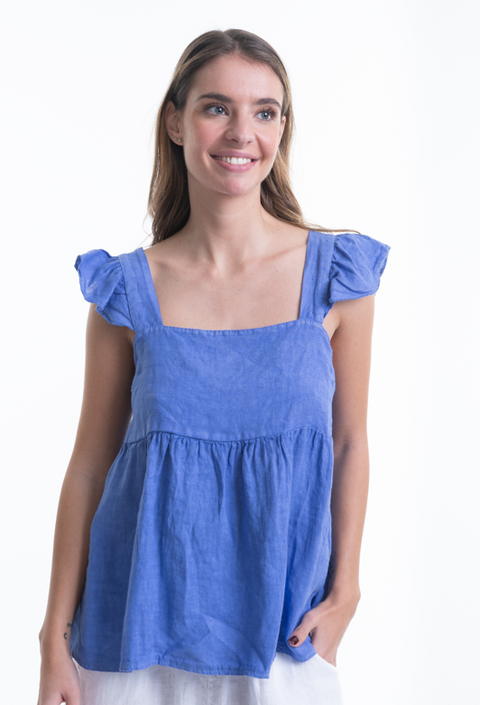 Italian Linen Summer Top