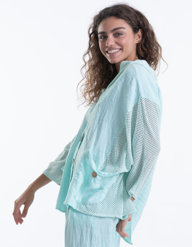 italian Linen Hoody