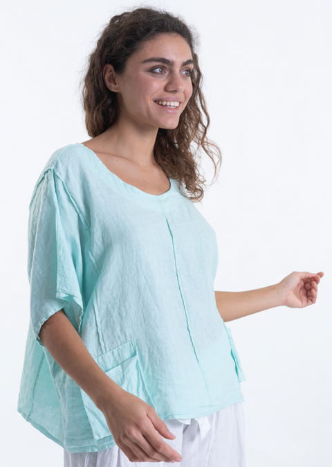 Italian Linen Top