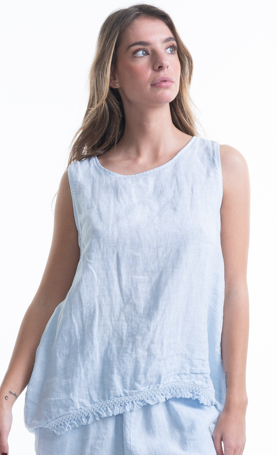 Italian Linen Sleeveless Top