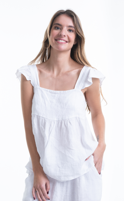 Italian Linen Summer Top