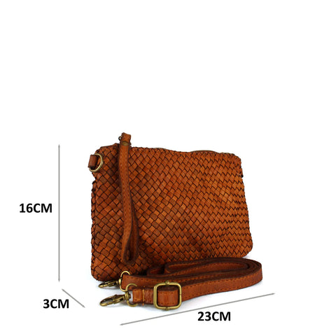 Vintage Italian Leather Crossbody Bag