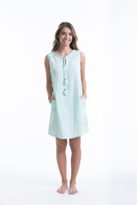 Italian Linen Shift Dress