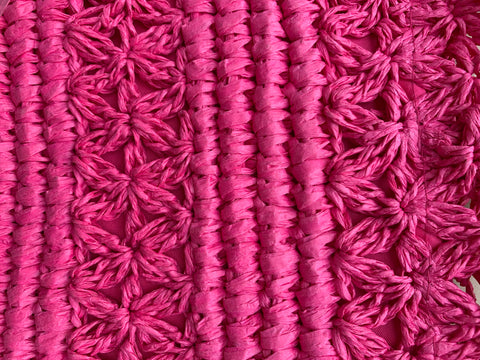Pink Woven Bag