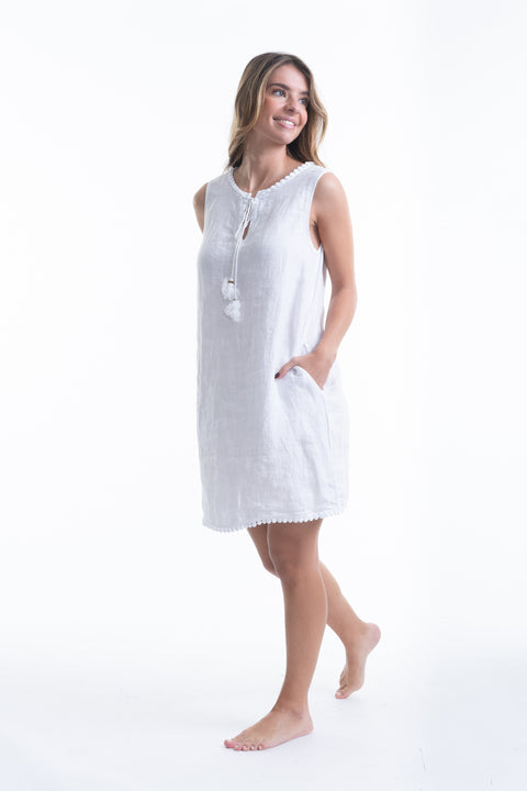 Italian Linen Shift Dress