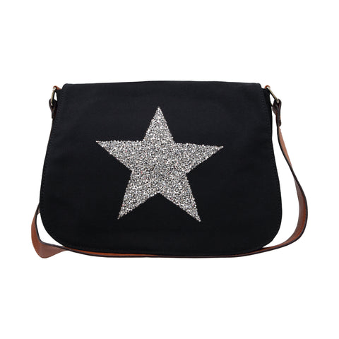 Black Star Cross Body Bag