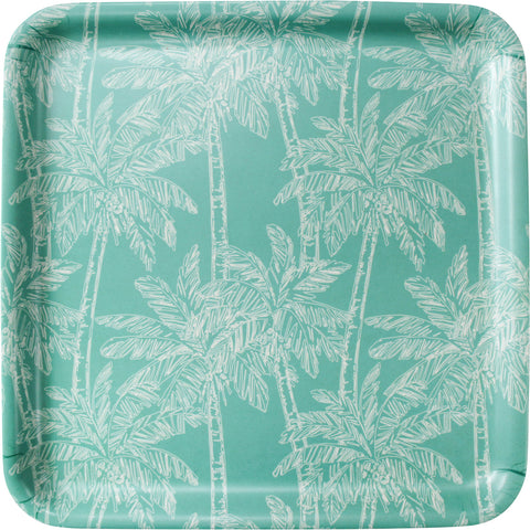 Aqua Palm Melamine Tray