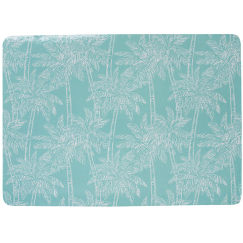 Aqua Palm Placemats Set of 4