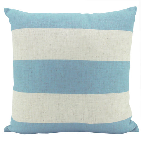 Sky Blue Striped Cushion