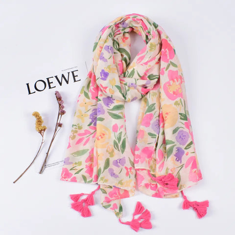 Pretty Floral Scarf