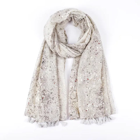 Silver Snake Scarf