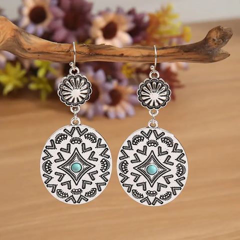 Oval Drop Earrings