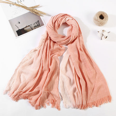 Pink Cotton Scarf