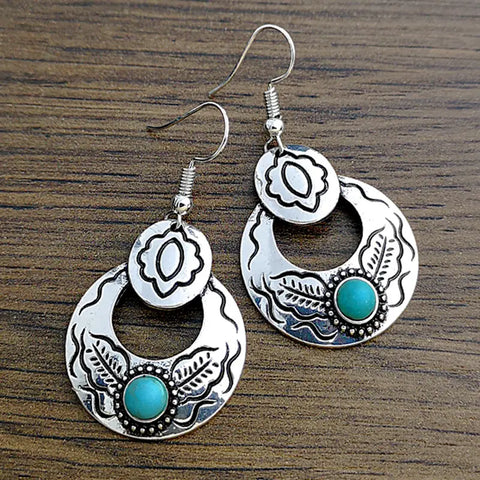 Turquoise Boho Earrings