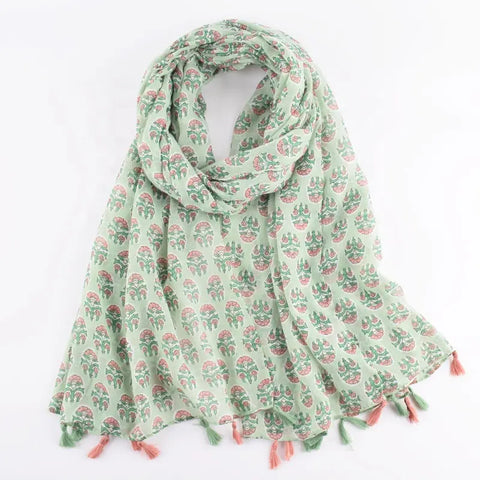 Mint Boho Scarf