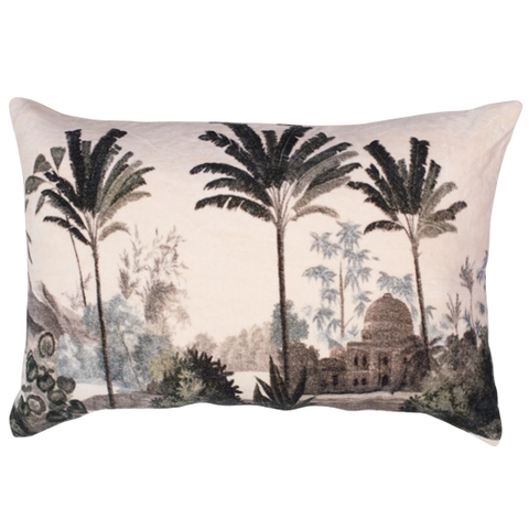 Palm Velour Cushion