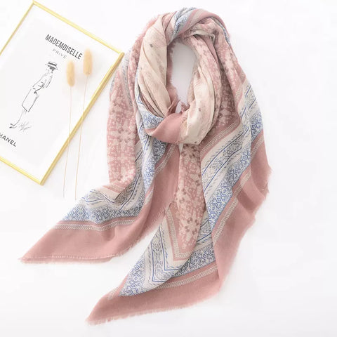 Pink Boho Scarf