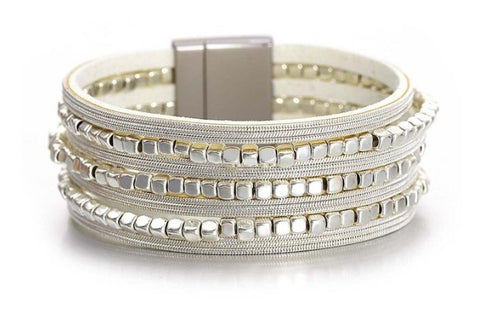 Silver Magnetic Bracelet