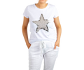 Silver Sequin Star Italian Tee