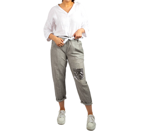 Pocket Front Linen Pants
