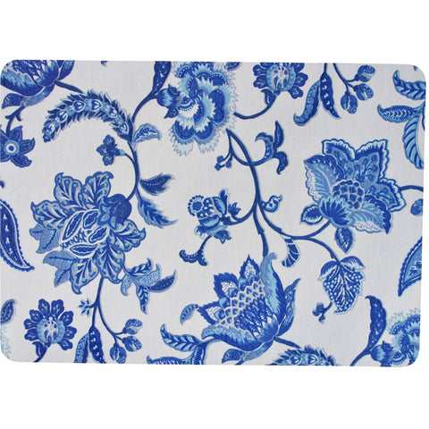 Blue and White Floral Placemats Set of 4