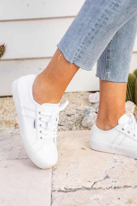 White Leather Sneakers