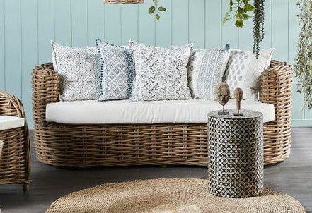 Blue Floral Cushion