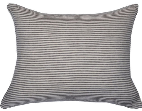 Grey Natural Stripe Cushion