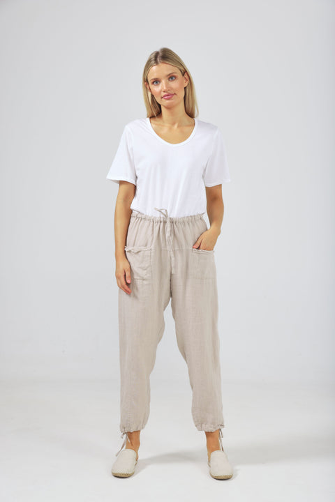 Natural Linen Pants