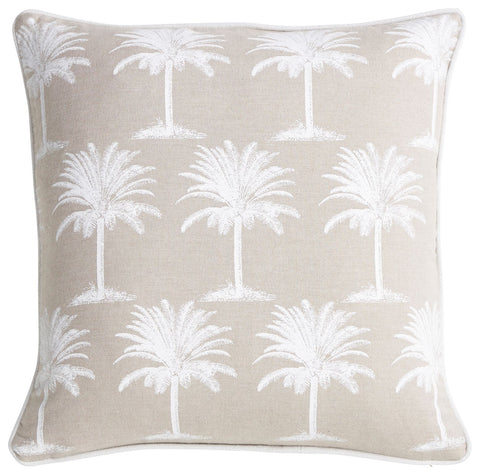 White Palm Cushion